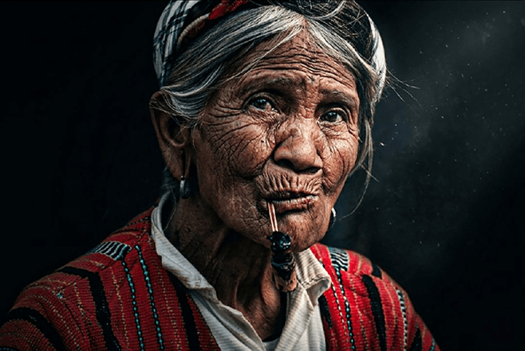 Igorot Tribal Elder Woman Portrait